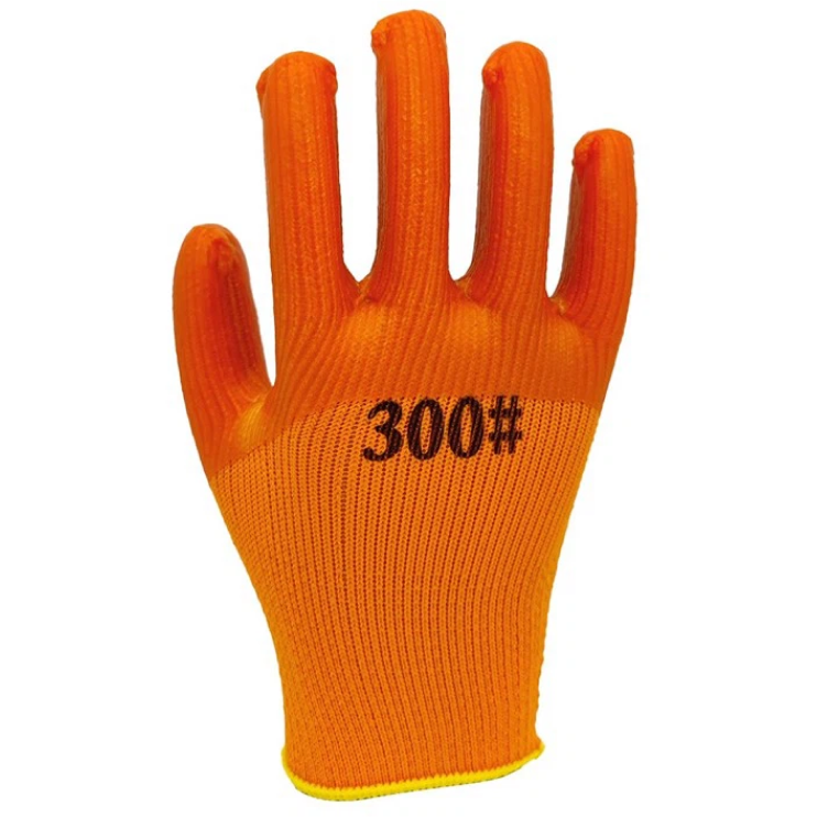 Heavy Duty PVC Half Orange #300 Winter Thermal Work Gloves