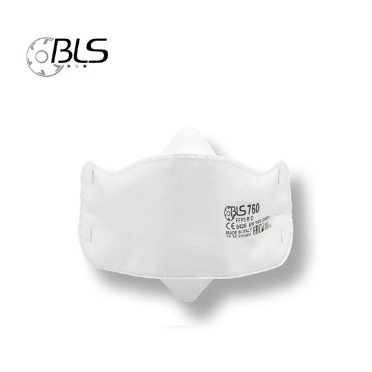 BLS 700 FFP2 Disposable Mask 3-Panel Flat Design Respirator