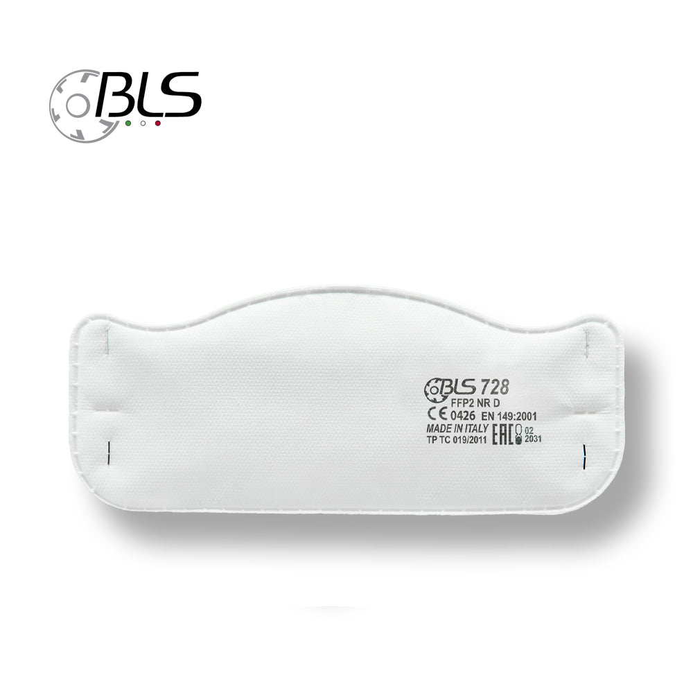 BLS 700 FFP2 Disposable Mask 3-Panel Flat Design Respirator