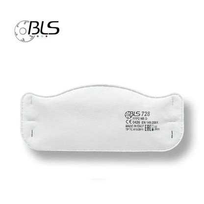 BLS 700 FFP2 Disposable Mask 3-Panel Flat Design Respirator