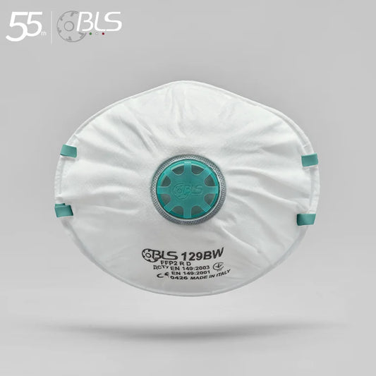 BLS 129BW FFP2 NR D Valved Respirator Face Mask for Protection
