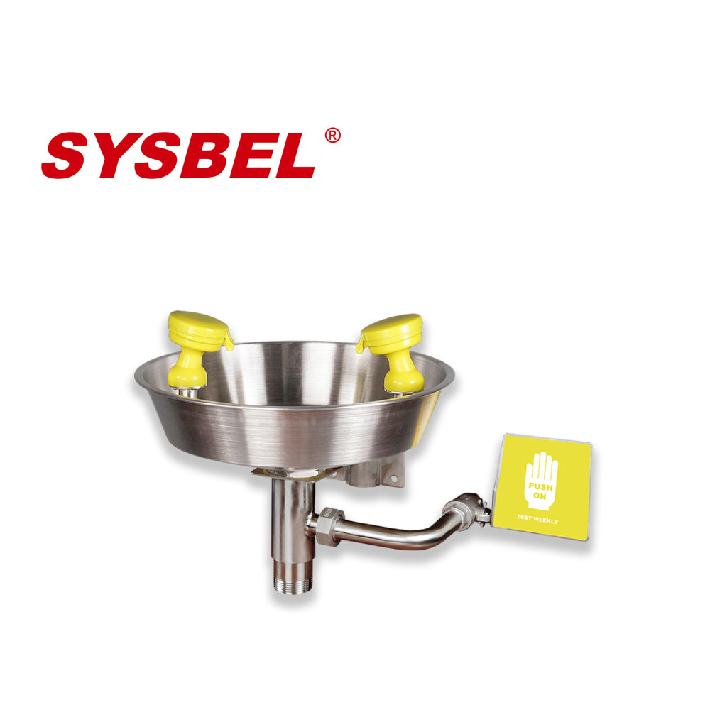 SYSBEL WG7023Y Wall Mounted Emergency Eye and Face Wash Station