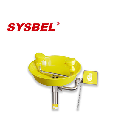 SYSBEL WG7033FY Pedestal Mounted Emergency Eye Face Wash Station
