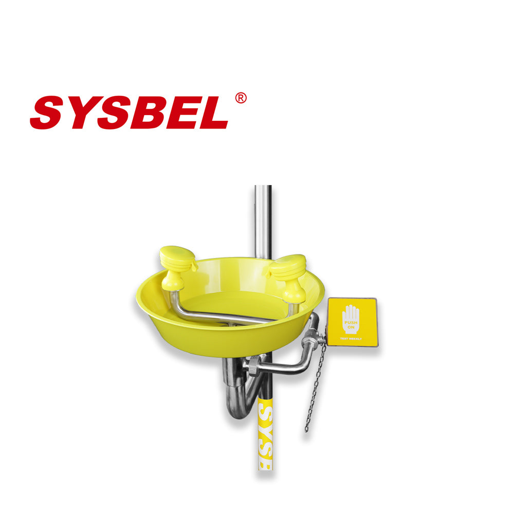 SYSBEL Stainless Steel Emergency Shower and Eyewash Combination Unit
