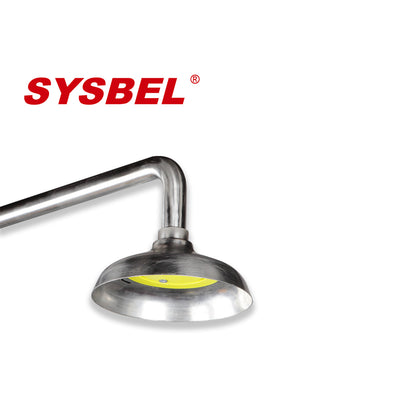 SYSBEL WG7053F Stainless Steel Emergency Shower and Eyewash Combination Unit