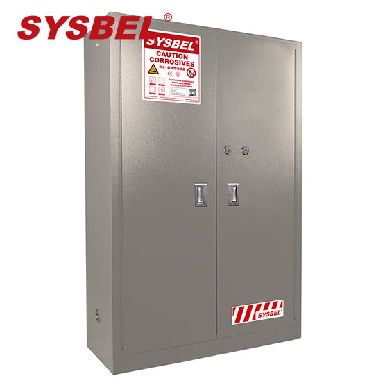 SYSBEL 45 Gallon Fireproof Acid Storage Cabinet for Corrosive Chemicals