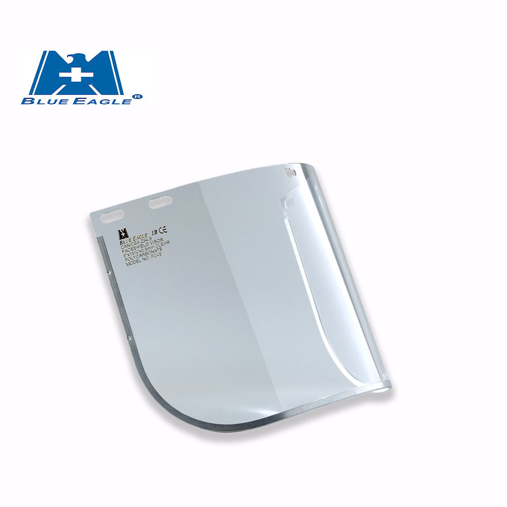 Blue Eagle B1YE Heavy Duty Industrial Face Shield with Browguard