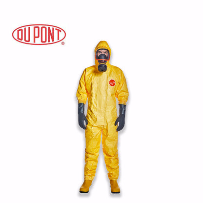 DuPont Tychem-C Disposable Chemical Protective Suit Yellow Hazmat Coverall