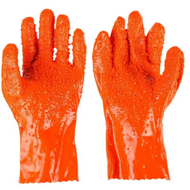 East Asia 807 Waterproof Anti-Slip PVC Chemical Protective Gloves