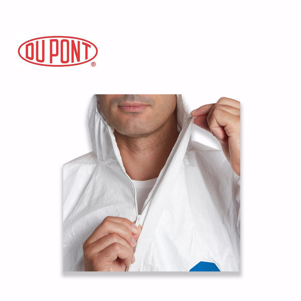 DuPont Tyvek Classic Xpert Disposable Chemical Suit Protective Coverall Hood