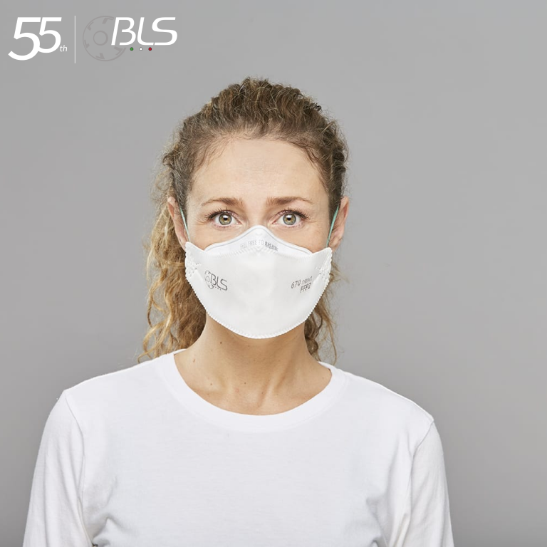BLS 680 NEXT Reusable Half Face Respirator Industrial Safety Mask