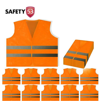 High Visibility Reflective Mesh Safety Vest Bulk Pack Gear