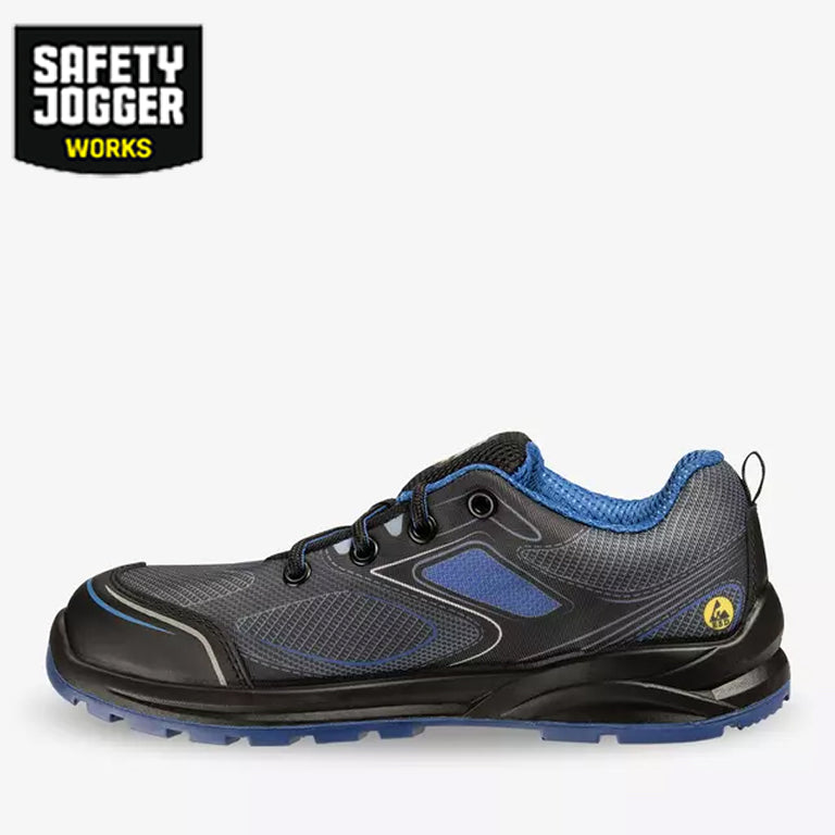 Safety Jogger Cador S1P Sporty Low-Cut ESD Breathable Steel Toe Shoes