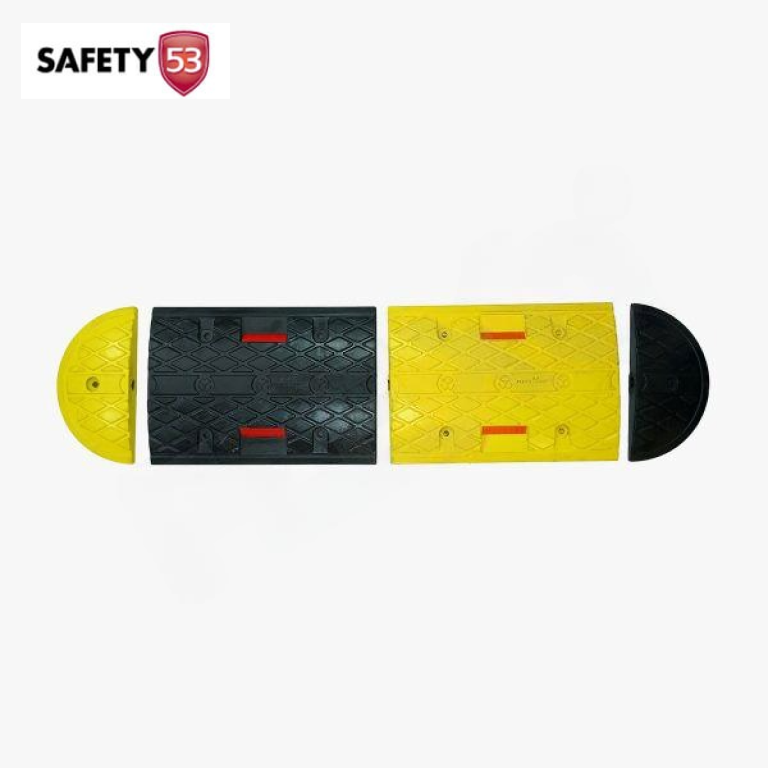 Heavy Duty Reflective Rubber Speed Hump Traffic Safety Breaker