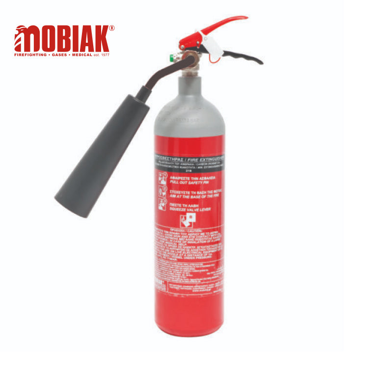 Mobiak 2Kg CO2 Portable Fire Extinguisher for Electrical Safety