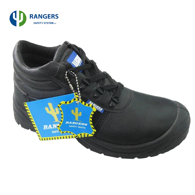 Rangers Ranger High Ankle Genuine Leather Steel Toe Safety Shoes
