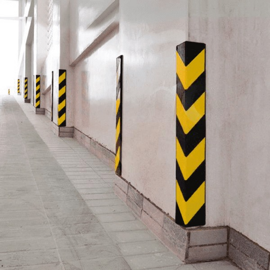 L-Type Reflective Rubber Corner Guard Column Protector for Parking Safety