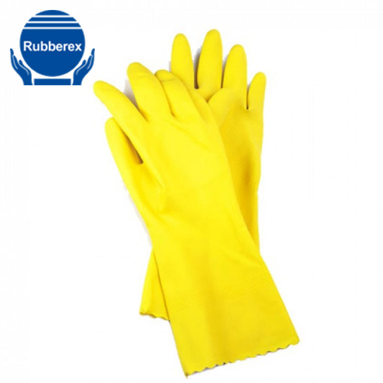 Durable Multi Care Flocklined Natural Rubber Latex Household Cleaning Gloves