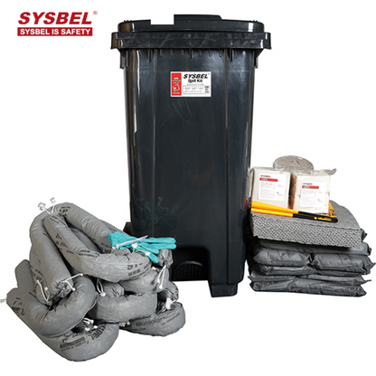 SYSBEL Mobile Oil Spill Cleanup Kit Wheeled Emergency Response