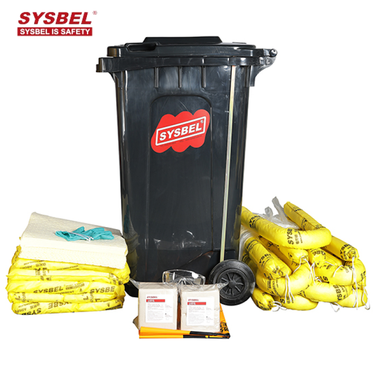 Sysbell Mobile Universal Spill Response Kit with Wheelie Bin