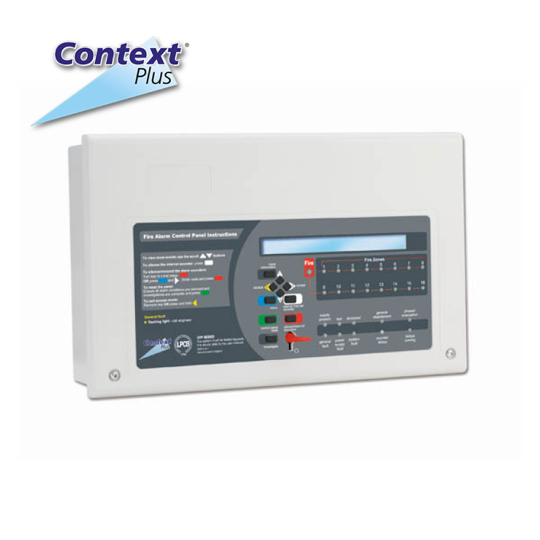 Context Plus XFP Addressable Single Loop 16 Zone Fire Alarm Panel