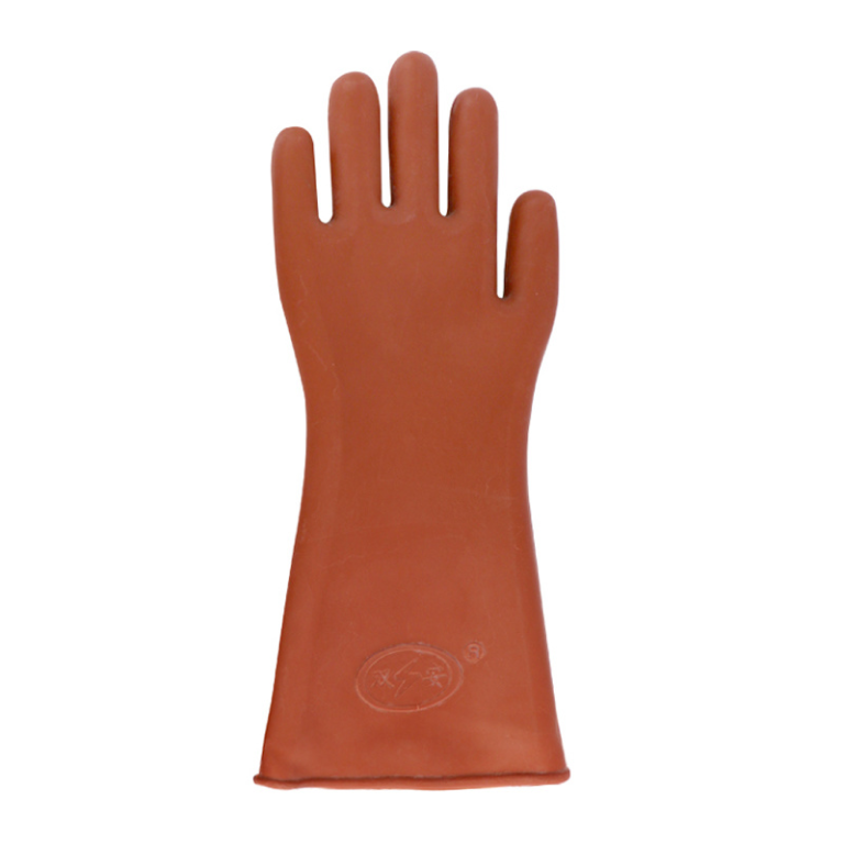 High Voltage 12KV Natural Latex Rubber Electrical Insulated Safety Gloves