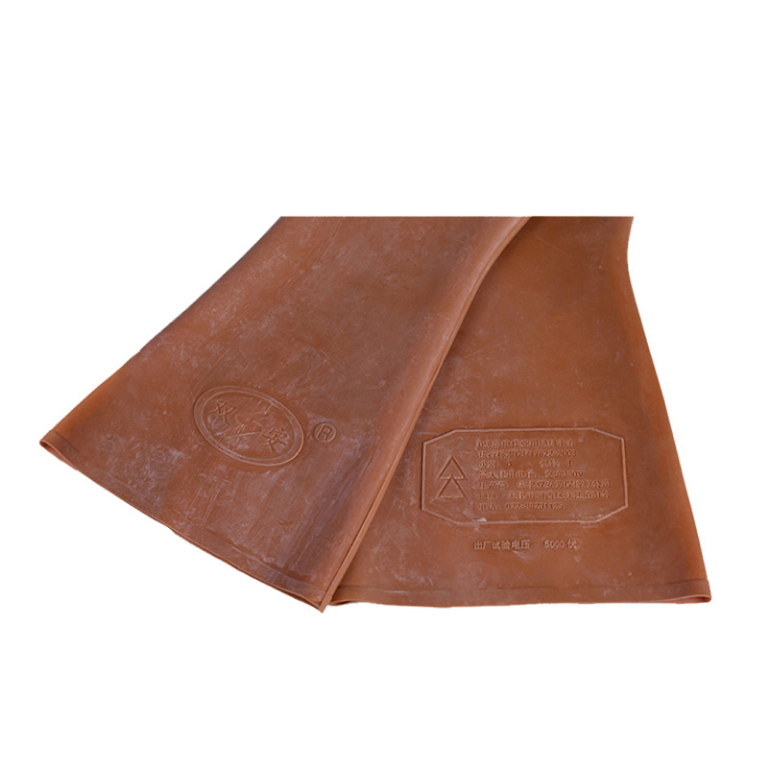 Shuangan 12KV Natural Latex High Voltage Electrical Insulated Rubber Gloves