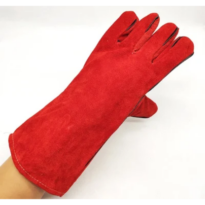 Premium Heat Resistant Cowhide Leather Welding Gloves for Metalwork