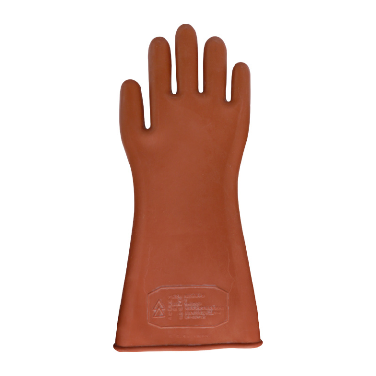 High Voltage 12KV Natural Latex Rubber Electrical Insulated Safety Gloves