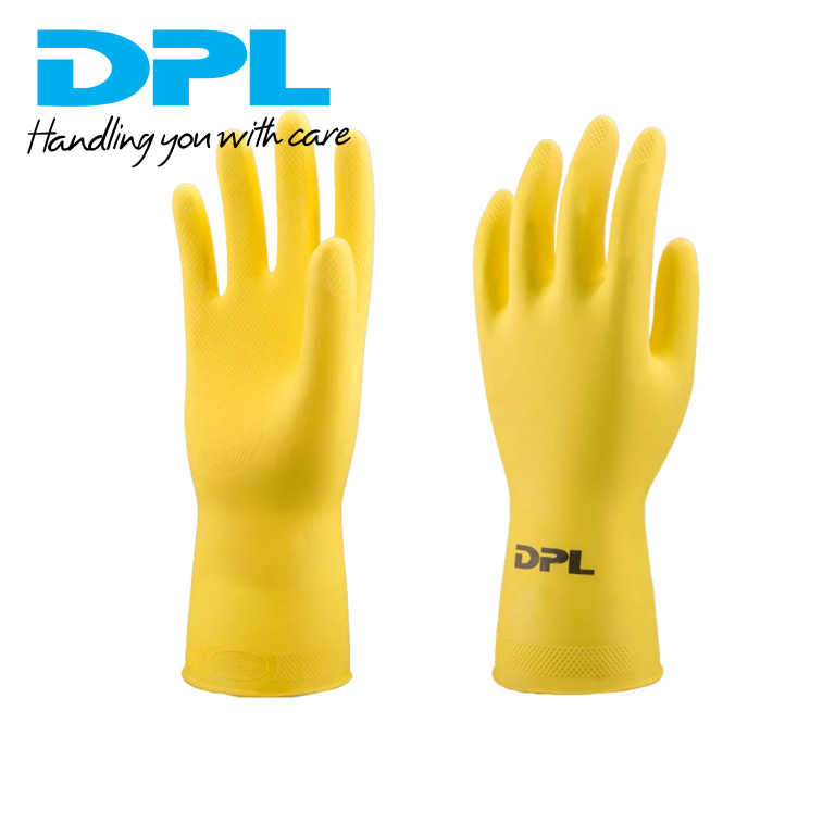 DPL Nova 35 Natural Rubber Flocklined Multi Care Protective Gloves