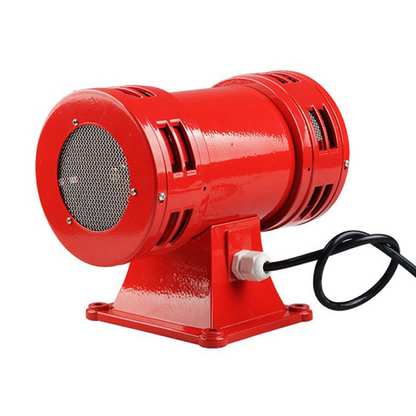 High Volume Industrial MS-490 Red Motor Siren 220V Alarm