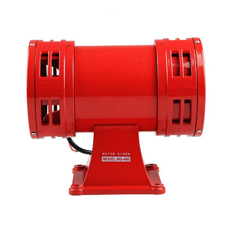 High Volume Industrial MS-490 Red Motor Siren 220V Alarm