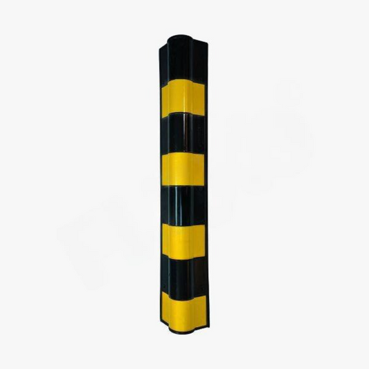 Industrial Round Type Rubber Corner Guard with Yellow Reflective Strips