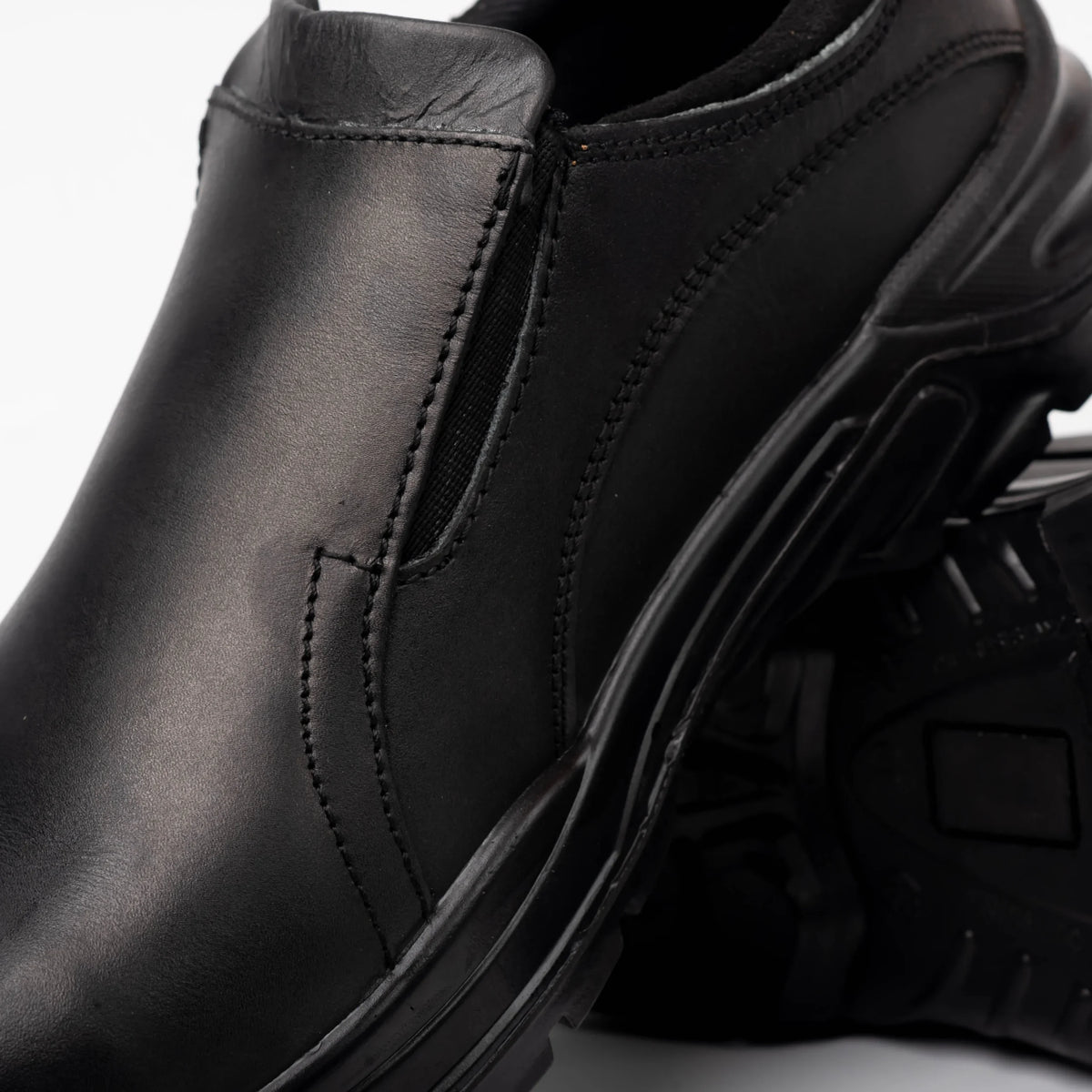 Protecto Steel Toe Genuine Leather Slip-On Professional Safety Shoes