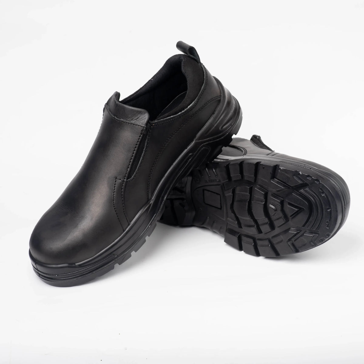 Protecto Steel Toe Genuine Leather Slip-On Professional Safety Shoes