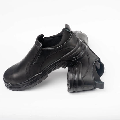 Protecto Steel Toe Genuine Leather Slip-On Professional Safety Shoes