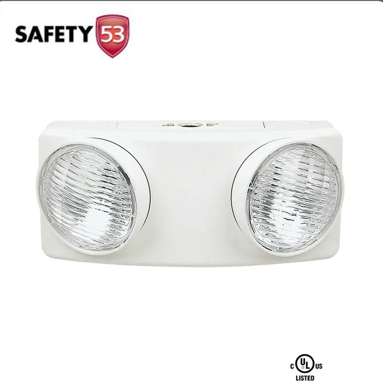 UL Listed Dual Head Emergency Beam Light with Rechargeable Battery