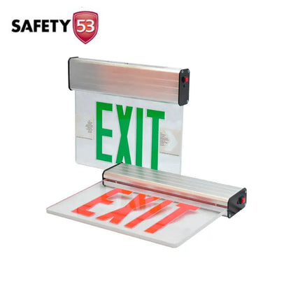 Commercial Aluminum LED Hanging Emergency Exit Sign with Battery Backup