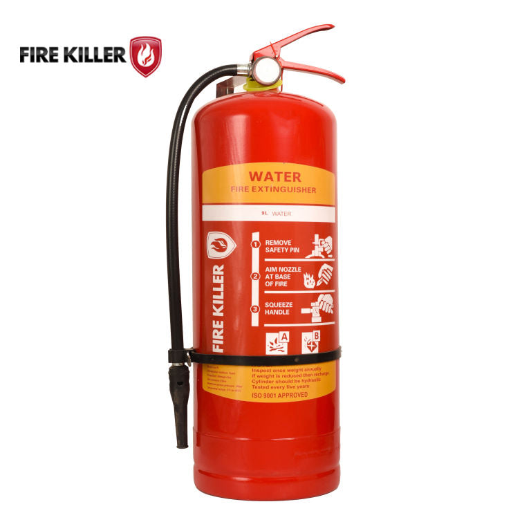 Fire Killer 9L Water Fire Extinguisher for Class A Fire Safety