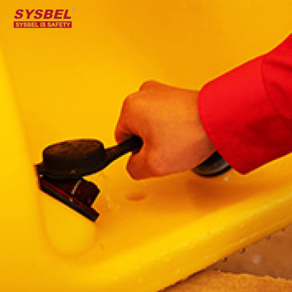 SYSBEL 60L Portable Eyewash Station and Mobile Waste Cart System