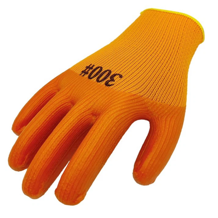 Heavy Duty PVC Half Orange #300 Winter Thermal Work Gloves