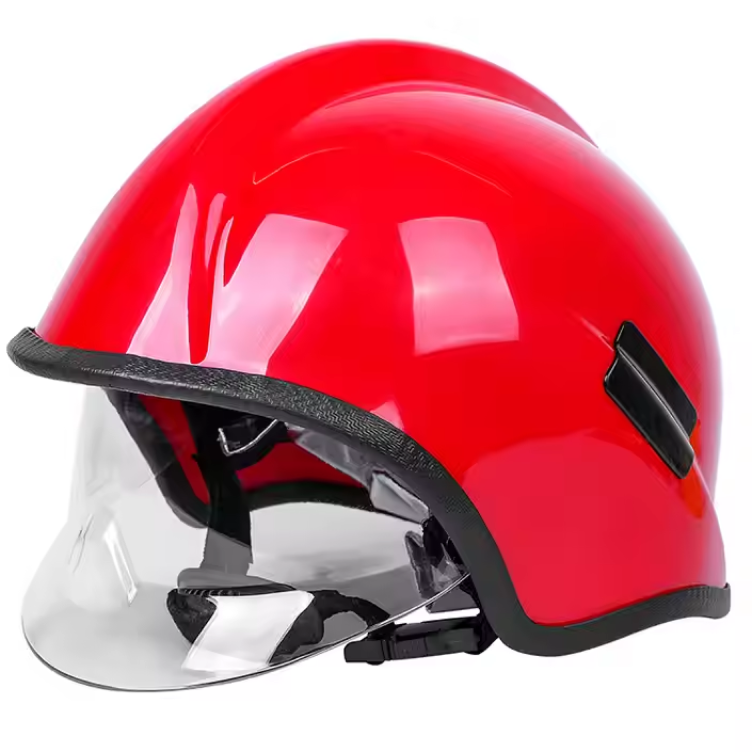 Professional Heat Resistant American Style Firefighter Helmet with Face Shield
