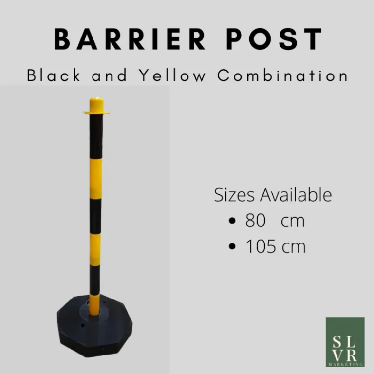 High-visibility 85cm PVC Road Traffic Safety Delineator Post