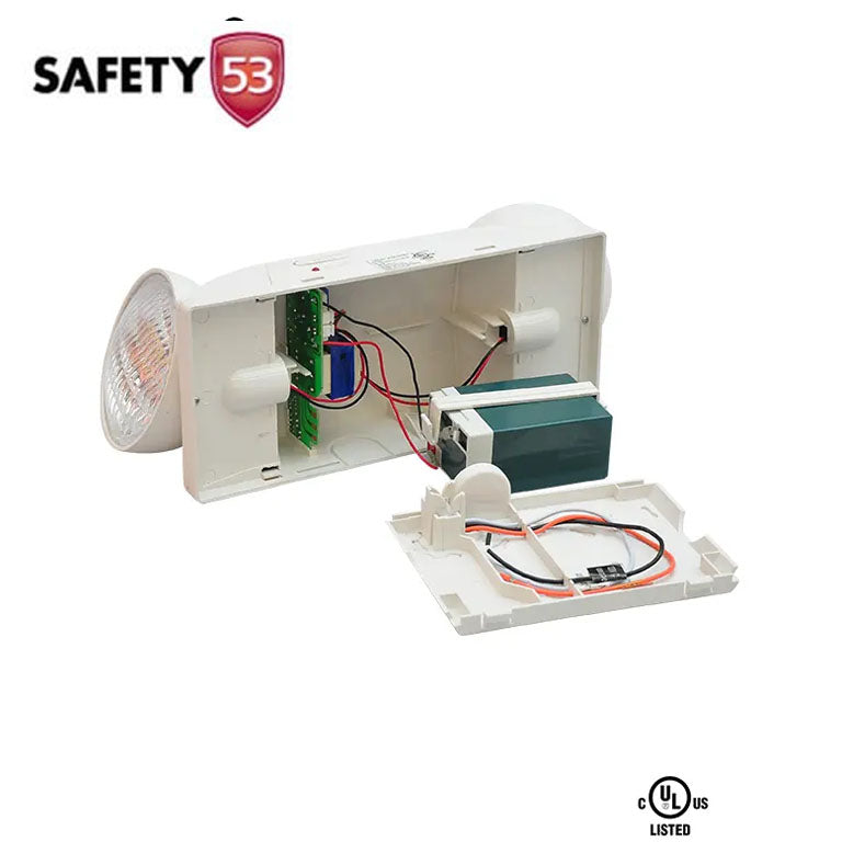 UL Listed Dual Head Emergency Beam Light with Rechargeable Battery