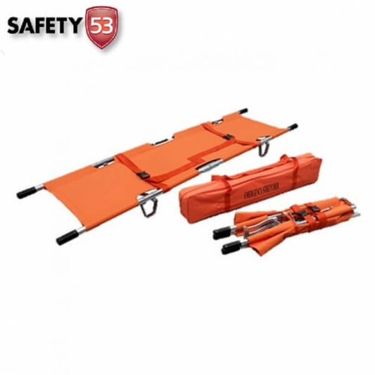 Safety 53 Portable High Strength Aluminum Foldaway Emergency Stretcher
